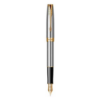 Parker Nalivpero Royal Sonnet Stainless Steel GT F - Siva