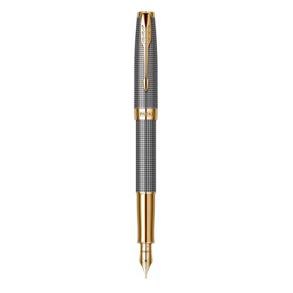 Parker Nalivpero Royal Sonnet Silver Chisel GT M - Siva