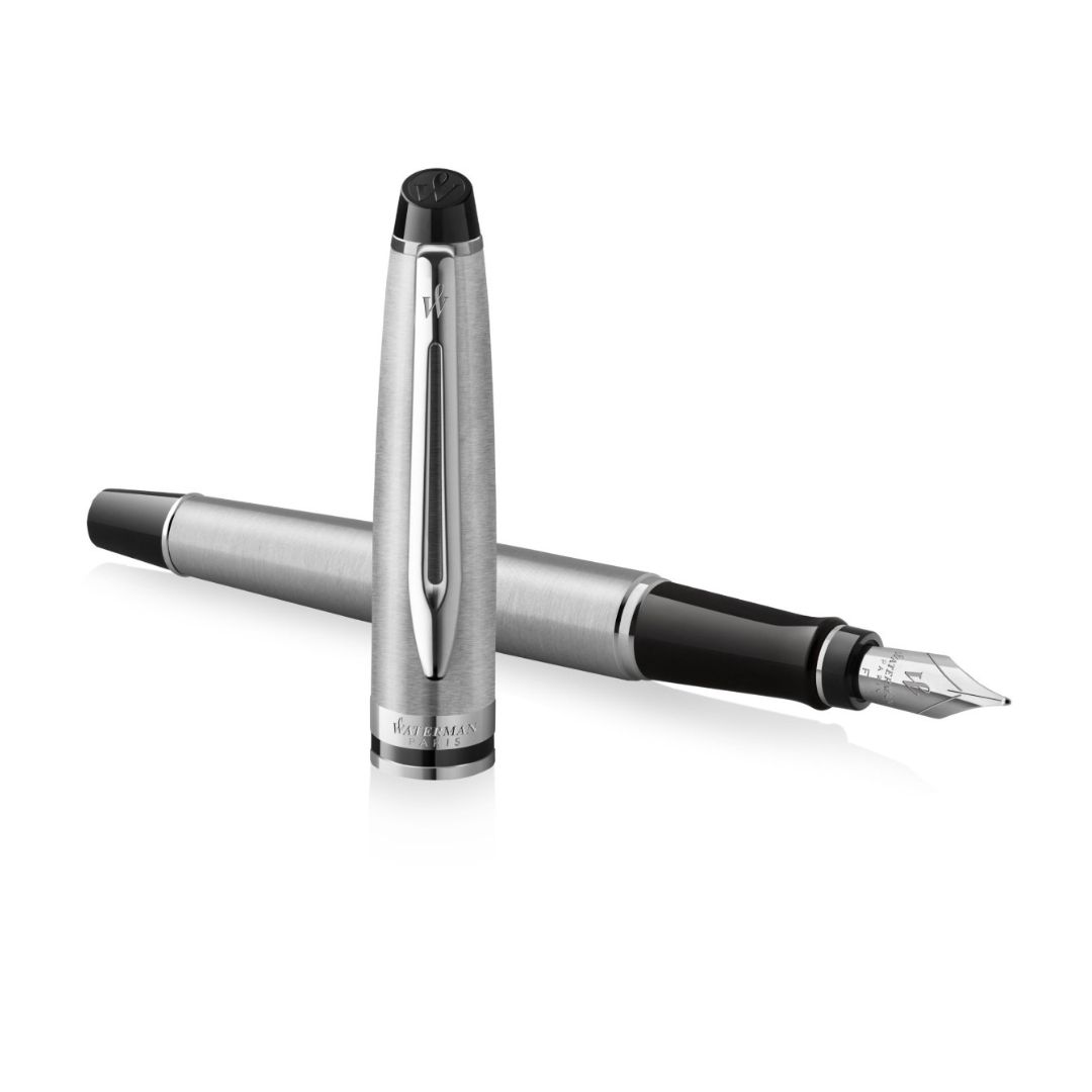 Waterman Nalivpero Expert Stainless Steel CT - Siva