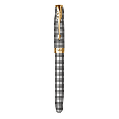 Parker Nalivpero Royal Sonnet Silver Chisel GT M - Siva