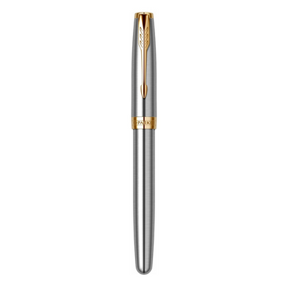 Parker Nalivpero Royal Sonnet Stainless Steel GT F - Siva